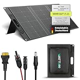 Watt2Go 110W Solarpanel faltbar Wind- & Wetterfest – Jede Powerstation mit Solarpanel kompatibel – faltbares Solarpanel Garten – mobiles Solarmodul Camping als Solaranlage Wohnmobil Komplettset