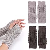 PMELCXD Elegante fingerlose Handschuhe & Armstulpen für Damen – ein praktisches Set von YK Accessoires, perfekt für Komfort und Flexibilität - Pulswärmer und Handstulpen für den Alltag