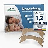 Perfekt-Schlafen24® 50x Extra Starke Nasenpflaster gegen Schnarchen (66x19mm) - Anti Schnarch Nasenstrips - Besser schlafen ohne schnarchen & besser atmen für Sport - Snoring Nose Strips