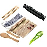 GROCKSTR 1 Set Sushi-Maker-Set, Sushi-Form-Roller-Set GemüSe-Fleisch-Roll-Bambusmatte, DIY-KüChenwerkzeug-ZubehöR