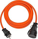 Brennenstuhl BREMAXX Verlängerungskabel (5m Kabel in orange, für den Einsatz im Außenbereich IP44, Stromkabel einsetzbar bis -35 °C, Öl- und UV-beständig)