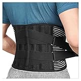 Taillenformer Waisttrainer Rückenbandage von for Männer und Frauen – Atmungsaktiver Taillen- und Lendenwirbelsäulen-Stützgürtel for Ischias, Bandscheibenvorfall, Skoliose-Rückenschmerzlinderung, schwe