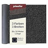 Primaflor Schmutzfangläufer Gin - Anthrazit - 80 x 250 cm – Strapazierfähige Matte mit rutschfestem Gummirücken für sicheren Halt – Ideal für Eingangsbereiche
