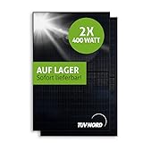 STROXX Energy |2x 400W Solarmodul 172x113cm| komplett schwarz | PV-Modul | Solarpanel | Photovoltaik | Solarzelle | schlankes Design | für Eigenheim, Gewerbe oder PV-Kraftwerke | TÜV Nord zertifiziert