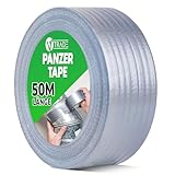 V1 TRADE Panzertape Silber 48mm x 50m - Panzerband extra stark wasserfest für innen und außen geeignet - Duct Tape mit einfacher Handhabung & rückstandsfrei entfernbar