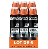 L'Oréal Men Expert Carbon Protect Deodorant Spray 5-in-1, 150 ml, 6 Stück