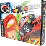 Smoby – FleXtreme Autorennbahn Starter Set – 184 Schienen + Rennauto, Rennbahn für Autos, für Kinder ab 4 Jahren, flexible Strecke mit Fahren-über-Kopf-Funktion