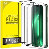 JETech Full Screen Schutzfolie für iPhone 13 Pro Max 6,7 Zoll, Schwarzer Rand Panzer Schutz Glas Folie Displayschutz mit Einfaches Installationswerkzeug, HD Klar, 3 Stück
