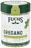 Fuchs Gewürze - Oregano gerebelt - herbes Aroma für Pizza, Pasta, Saucen und mediterranes Gemüse - natürliche Zutaten - 9 g in wiederverwendbarer, recyclebarer Dose