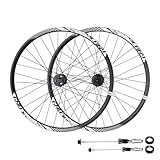 Fahrradfelge Mountainbike Laufradsatz Mountainbike-Radsatz 26 27,5 29 Zoll Aluminiumfelge Scheibenbremsradsatz Tonnenachse Schnellspanner Black,26in