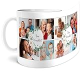 OWLBOOK® Fototasse Rose Tasse personalisiert mit Fotos Foto Geschenke Personalisierte Geschenke zu Weihnachten Geburtstag  Keramik 300 ml