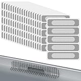 FOMGIIN 100 Stück Fliegennetz Reparaturset, Moskitonetz Fliegengitter Insektennetz Reparatur netz, Klettverschluss selbstklebender FensterMoskitonetz reparaturbandInsektenschutz selbstklebend, Grau