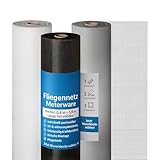 Onpira® Fliegennetz Meterware 120 cm Schwarz – Fiberglas Insektenschutz für Fenster & Tür – 10x Reißfester als Standard-Fliegengitter – Katzensicher, Zuschneidbar, UV-beständig, Luftdurchlässig