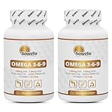 Sowelo Omega-3-6-9-100 Softgels I die Mängel ausgleicht und den Gehalt an Fettsäuren I Unterstützt die Natürliche Immunität I Einfluss auf die Senkungm LDL-Cholesterins (2-Pack)