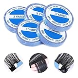 5 Rolle Tape Kleber Extensions, Wasserdicht Und Schweißfest Tapes Klebestreifen Extensions TPU-Material Tape Kleber Langanhaltendes Klebriges Tape, 0.8CM*3Yards für Tape In Hair Extensions