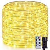 OxyLED LED Lichterschlauch Außen 20m 300 LEDs - Lichterschlauch Aussen IP44 Wasserfest 7 Modi Dimmbar per Fernbedienung Led Schlauch Outdoor für Garten, Party, Hochzeit & Innen Außen Dekoration