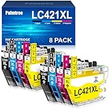 Palmtree LC421XL LC-421XLVAL Druckerpatronen Kompatibel für Brother LC421 XL LC 421 LC-421XL Multipack für Brother DCP-J1050DW Patronen DCP-J1140DW DCP-J1800DW MFC-J1010DW Patronen (8-Pack)