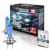 Diamond Vision H7 Lampe Auto | H7 12V 55W | Optimierte Version | 8500K Xenon Look Kaltweiß | Halogen KFZ Autolampen | zweimal so langlebig | Duobox | E-Prüfzeichen | PX26D | 2 Stück