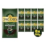 JACOBS Filterkaffee Krönung Kräftig 8x 500g (4000g) - Jacobs Filterkaffee