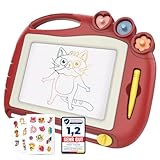 Magicat Zaubertafel Maltafel 8,5 Zoll I Kreatives Spielzeug Set mit Stempeln & Stickern I Ideal für Reisen mit Kindern I Flugzeug Beschäftigung Kinder I Urlaub must haves Kinder