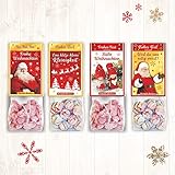 4er Set fruchtige Weihnachtsnascherei Bratapfelbonbons und Glühweinbonbons Bonbons zu Weihnachten mit schöner Geschenkverpackung | Perfekt für Adventskalender & Mitbringsel