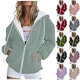 Sweatshirt Jacke Dame Sweatjacke Damen Oversize Pullover Kapuzenjacke Damen Kapuzenjacke Damen Hoodie Jacke Damen Kapuzenjacke Damen Lang Sweatjacke Damen mit Kapuze Sweatjacke