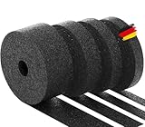 BAUHELD® Terrassenpads auf Rolle 10000x50x 6mm [Made in Germany] Stabile Bautenschutz-Matte aus Gummi-Granulat - Als Unterleg-Platten für Terrassen-Fliesen, WPC Terrassen-Dielen, Stelzlager, Balkon