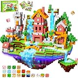 COOLJOYA Magnetische Bausteine - Magnetbausteine Magnetspielzeug,150 Teile Magnetische Bauwelt Spielzeug Magnetblöcke für Kinder ab 3 4 5 6 7 8 9 Jahre Verstaubare,Baue Mine Magnet Welt