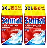 Somat Classic Spülmaschinen Pulver, für tägliche Reinigung, 2er Pack (2 x 3 Kg)