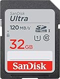 SanDisk Ultra 32GB SDHC Memory Card, Up to 120 MB/s, Class 10, UHS-I, V10