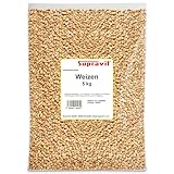 Supravit Weizen Futterweizen 5kg – Regionales Futtergetreide aus Deutscher Landwirtschaft | Premium Einzelfuttermittel & Körnerfutter für Tauben, Vögel, Wildvögel, Nager & Geflügel