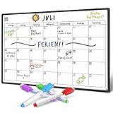 Smart Panda magnetisches Whiteboard und Kühlschrank-Kalender - ideal, um organisiert zu sein - Ideal für Monatsplanungen, Veranstaltungseinträge und Ferienpläne - Schreibtafel, Monatlich - auf Deutsch