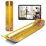 GIBBON Giboard-Set - Zen Yellow | Innovatives Balance Board | Gleichgewichtstrainer | Interaktives Training mit App | Für zu Hause & unterwegs | Ideal für Tricks & Workouts | Inkl. Slackline