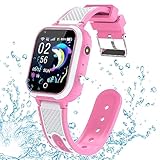 Kesasohe 4G Smartwatch Kinder mit GPS und Telefon, Kinder...