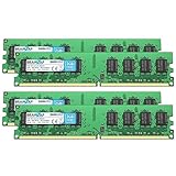 BRAINZAP 8GB DDR2 RAM DIMM PC2-6400U 2Rx8 800 MHz 1.8V CL6 Computer PC Arbeitsspeicher (4X 2GB)