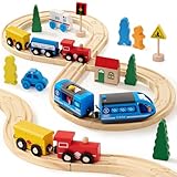 Atoylink Holzeisenbahn Zug Elektrische, Eisenbahn...