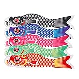 Ulable Fünffarbige Karpfenflagge, bunt, japanischer Stil,...