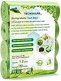 Biomüllbeutel 5L, Kompostierbare Müllbeutel 80 Zählungen, Dicker Abbaubarer Müllsack Für Haushalts-/Gartenabfälle in Küche-/Büro(Grün)