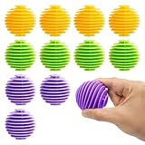 Comzantor 12 Stück Trocknerbälle, Waschkugel Wiederverwendbare, Trocknerball, Waschbälle, Wäschebälle für Waschmaschine, Bälle für Trockner, Trockner Bälle für Heim Kleidung Reinigung(3 Farben)