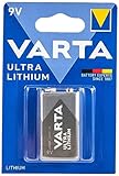 VARTA Batterien 9V Blockbatterie, 1 Stück, Ultra Lithium,...