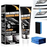 Vibbang 120ML Kratzer Entferner Auto, Auto Kratzer Entferner Mit Wischtuch und Schwamm, Tiefen Autopolitur Kratzer Entfernen, Autokratzerentferner für Car, 3-In-1 Kratzerentferner Autolack