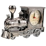 NESTINGHO lustige Uhr kinderwecker Uhr Alarm Clock Modellzug Figuren für modelleisenbahnen standuhr -Fahrzeugmodelle Schlafzimmer wecker Eisenbahn-Motoruhr kreative Uhr Black