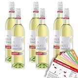 Schloss Sommerau Weißwein, alkoholfrei, sortenreines Weinpaket + VINOX Winecards (6x0,75l)