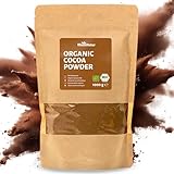 RheinNatur Bio Kakaopulver 1 kg - 100% reiner Kakao in Bio-Qualität, ungesüßt & ohne Zusatzstoffe - Ideal zum Backen, für heiße Schokolade & Smoothies - 1000 g Beutel