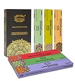 Raajsee 100% Bio-Räucherstäbchen handgerollt 6er-Pack je...