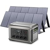 ALLPOWERS R3500 Tragbares Powerstation 3168Wh LiFePO4 Mobiler Stromspeicher AKKU Solar Generator 3500W (6000W Peak) Steckdose mit 2x 400W Solarpanels für Camping Garten RV Reise Notfall Balkon