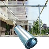 Polycarbonat-Dachplatten, UV-beständige Gewächshausplatten, langlebiger Kunststoff-Schuppen-Ersatz, regenfeste Abdeckung für Carports, leicht zu schneiden (B x L: 0,7 x 20 m)