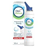 OtriNatural Nasenreinigung Strong, Isotones Nasenspray, Meerwasser Nasenspray, 100% Natürlich, Reinigt & Spült Nasennebenhöhlen, aus der Otriven Familie, 0,9% Natriumchlorid, 125 ml