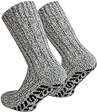 normani 4 Paar Antirutsch Norweger Socken mit ABS Sohle Farbe Mehrfarbig Größe 47-50