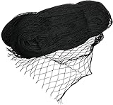 VIIRKUJA 8 x 8 m feinmaschiges Teichnetz (18 x 18 mm) | Farbe Schwarz | Vogelschutznetz, Laubnetz, Vogelabwehrnetz, Teichabdecknetz, Vogelschutznetz